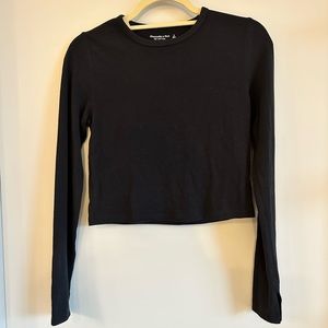 Slit Sleeve Crop Top